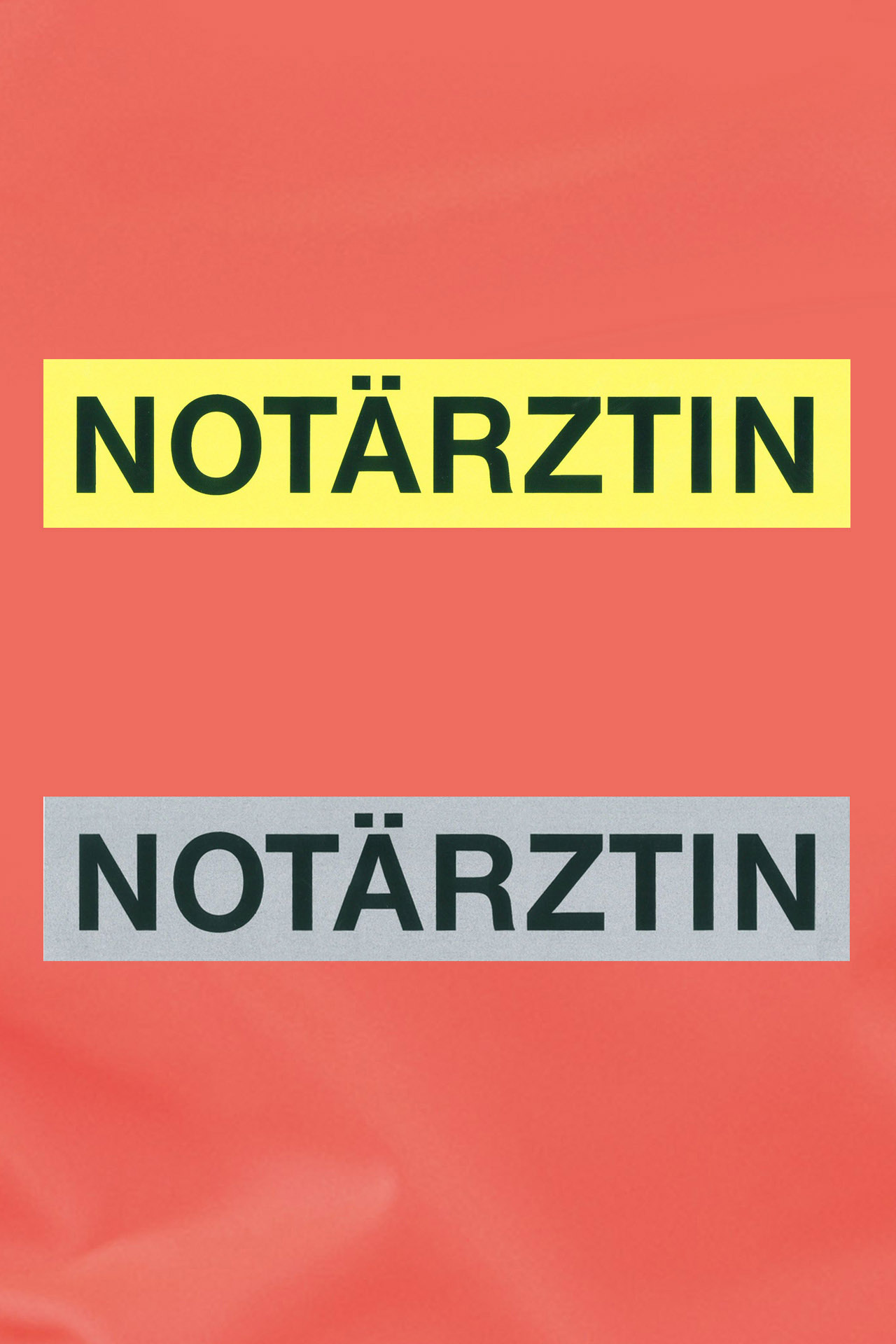 Reflexschild NOTARZT/NOTÄRZTIN