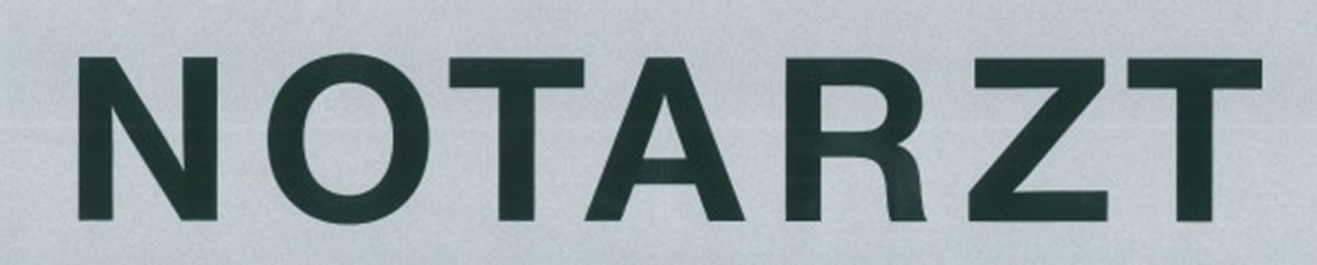 Reflexschild NOTARZT/NOTÄRZTIN - inklusive Klett