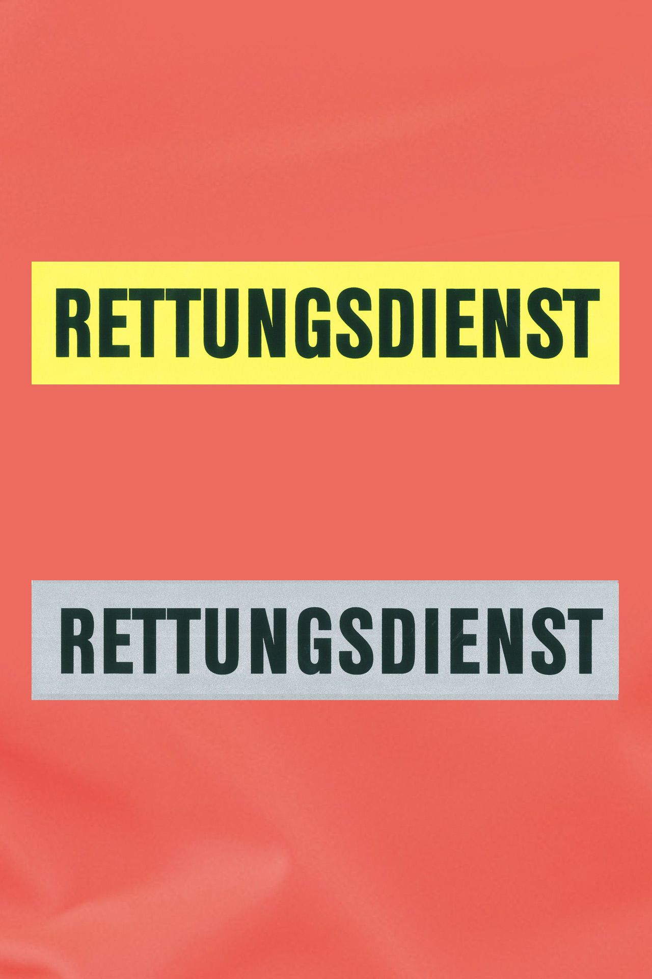 Reflexschild RETTUNGSDIENST